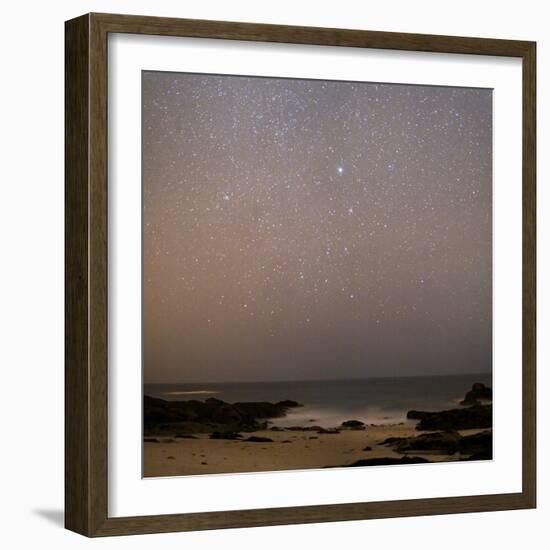 Sirius In Canis Major Over a Beach-Laurent Laveder-Framed Premium Photographic Print