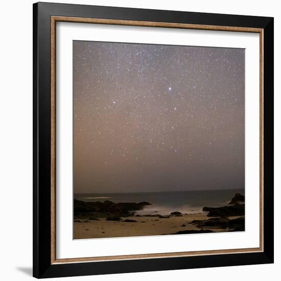 Sirius In Canis Major Over a Beach-Laurent Laveder-Framed Premium Photographic Print