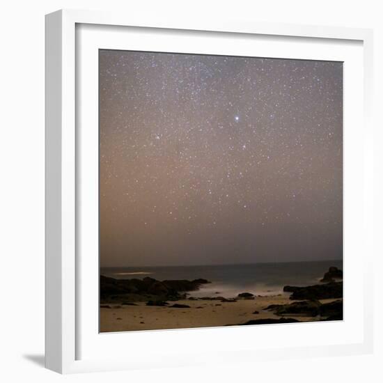 Sirius In Canis Major Over a Beach-Laurent Laveder-Framed Premium Photographic Print