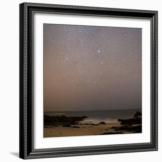 Sirius In Canis Major Over a Beach-Laurent Laveder-Framed Premium Photographic Print