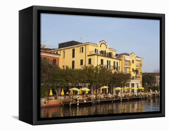 Sirmione, Lake Garda, Lombardy, Italian Lakes Italy, Europe-Sergio Pitamitz-Framed Premier Image Canvas