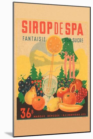 Sirop De Spa-null-Mounted Art Print