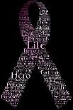 Typography Pink Ribbon-SirTallGuy-Stretched Canvas