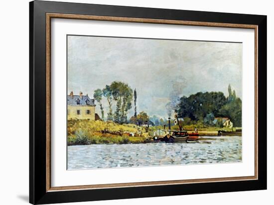 Sisley: Boats, 1873-Alfred Sisley-Framed Giclee Print