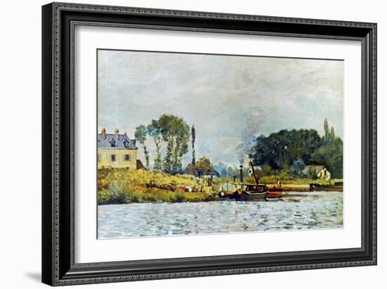 Sisley: Boats, 1873-Alfred Sisley-Framed Giclee Print