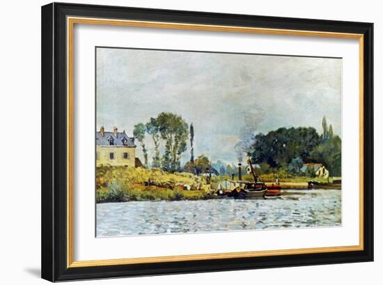 Sisley: Boats, 1873-Alfred Sisley-Framed Giclee Print