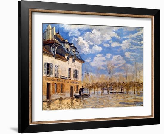 Sisley: Flood, 1876-Alfred Sisley-Framed Giclee Print