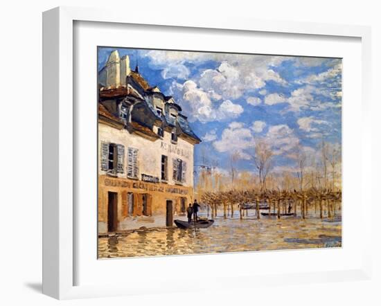 Sisley: Flood, 1876-Alfred Sisley-Framed Giclee Print