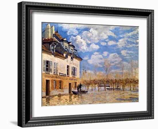 Sisley: Flood, 1876-Alfred Sisley-Framed Giclee Print