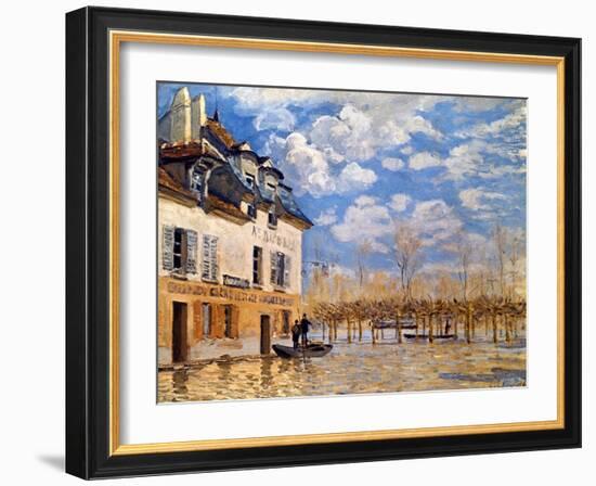 Sisley: Flood, 1876-Alfred Sisley-Framed Giclee Print