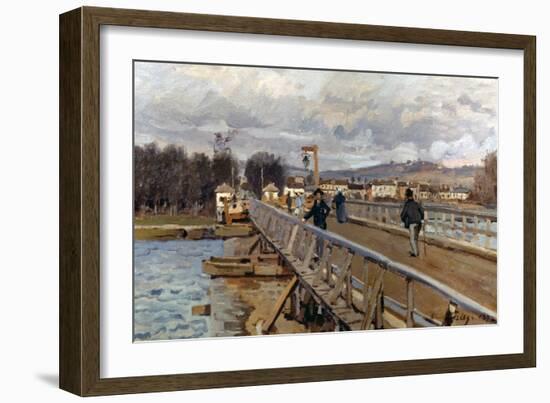 Sisley: Foot-Bridge, 1872-Alfred Sisley-Framed Giclee Print