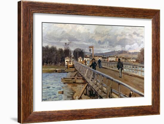 Sisley: Foot-Bridge, 1872-Alfred Sisley-Framed Giclee Print