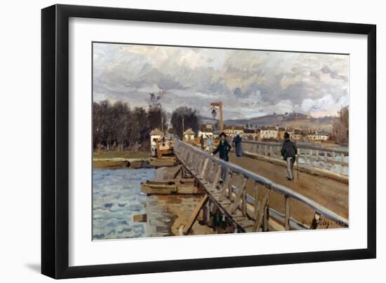 Sisley: Foot-Bridge, 1872-Alfred Sisley-Framed Giclee Print