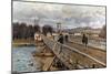 Sisley: Foot-Bridge, 1872-Alfred Sisley-Mounted Giclee Print