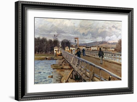 Sisley: Foot-Bridge, 1872-Alfred Sisley-Framed Giclee Print