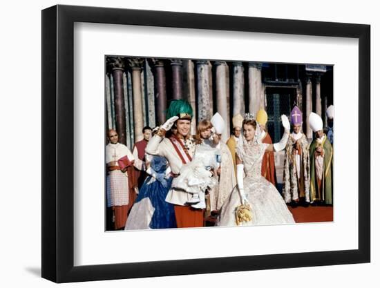 Sissi face a son Destin by Ernst Marischka with Romy Schneider and Kaiser Franz Joseph, 1957 (photo-null-Framed Photo