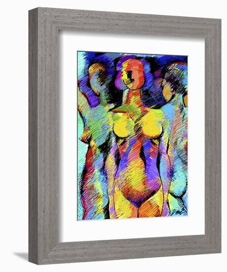 Sister Figures-Diana Ong-Framed Giclee Print