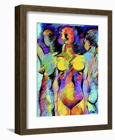 Sister Figures-Diana Ong-Framed Giclee Print