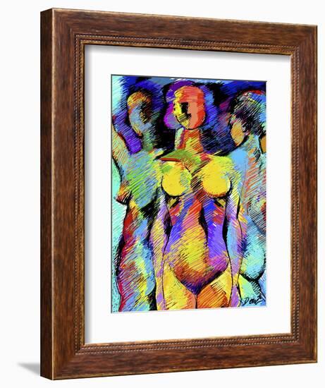 Sister Figures-Diana Ong-Framed Giclee Print