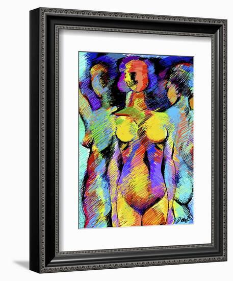 Sister Figures-Diana Ong-Framed Giclee Print