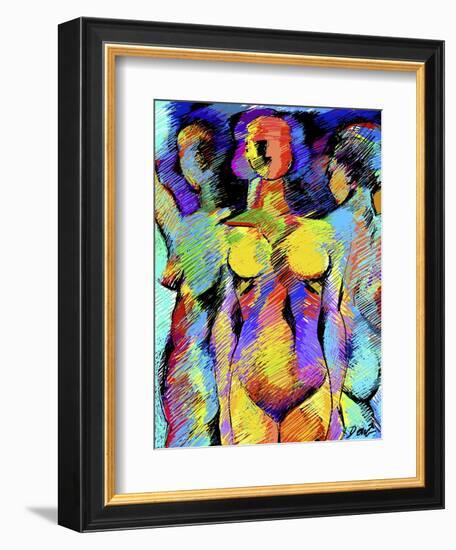 Sister Figures-Diana Ong-Framed Giclee Print