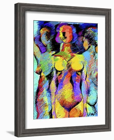 Sister Figures-Diana Ong-Framed Giclee Print