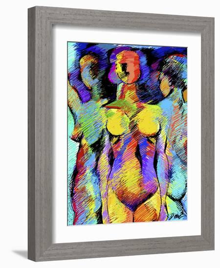 Sister Figures-Diana Ong-Framed Giclee Print