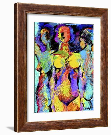 Sister Figures-Diana Ong-Framed Giclee Print