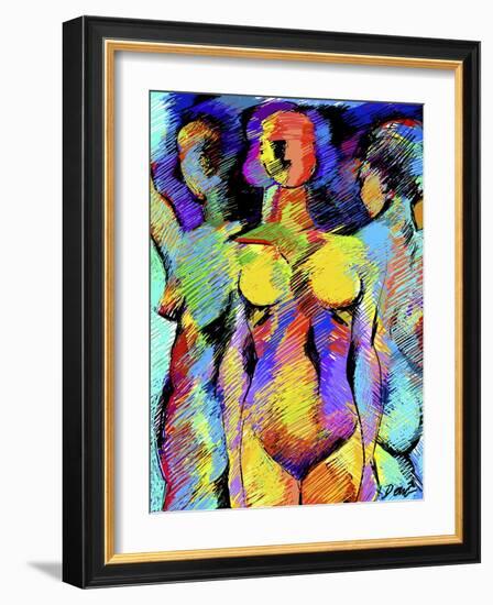 Sister Figures-Diana Ong-Framed Giclee Print