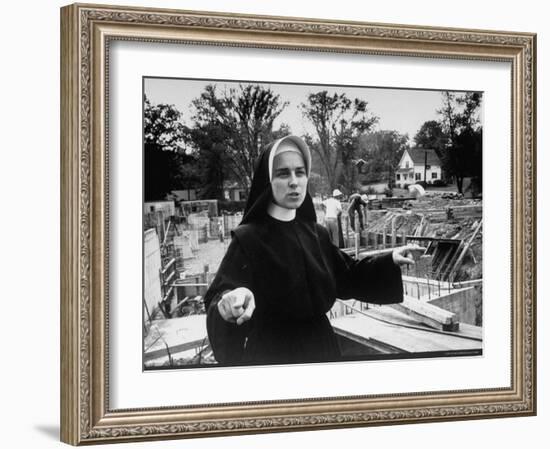 Sister Jacqueline Grennan, Executive Vice President of Webster College-Alfred Eisenstaedt-Framed Photographic Print