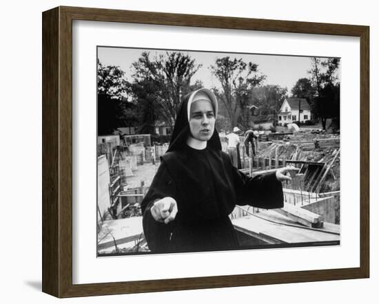 Sister Jacqueline Grennan, Executive Vice President of Webster College-Alfred Eisenstaedt-Framed Photographic Print