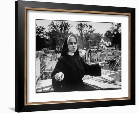 Sister Jacqueline Grennan, Executive Vice President of Webster College-Alfred Eisenstaedt-Framed Photographic Print