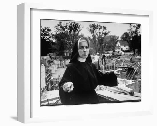 Sister Jacqueline Grennan, Executive Vice President of Webster College-Alfred Eisenstaedt-Framed Photographic Print