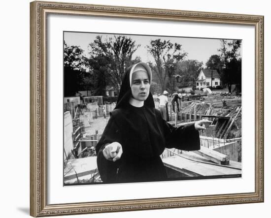 Sister Jacqueline Grennan, Executive Vice President of Webster College-Alfred Eisenstaedt-Framed Photographic Print