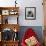 Sister Mildred Laughing with Hand to Head in Sewing Room of Her Small Shaker Community-John Loengard-Framed Photographic Print displayed on a wall