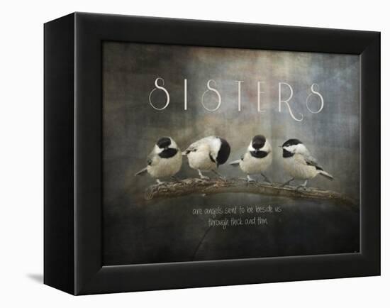 Sisters Chickadees-Jai Johnson-Framed Premier Image Canvas