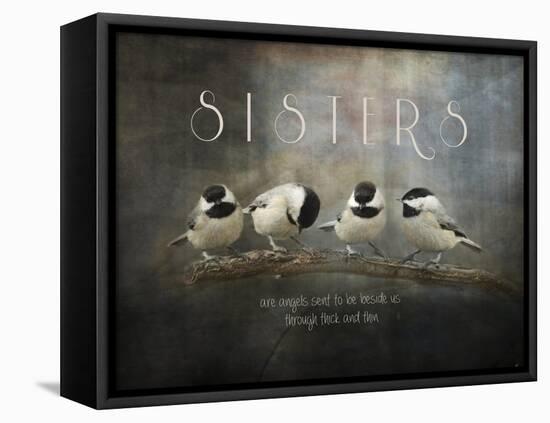 Sisters Chickadees-Jai Johnson-Framed Premier Image Canvas