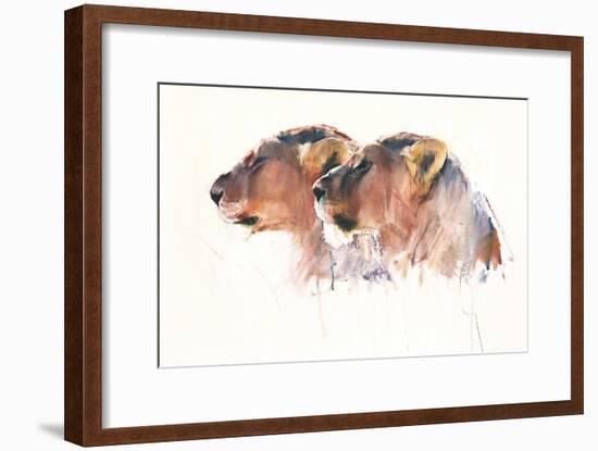 Sisters, Etosha, 2017,-Mark Adlington-Framed Giclee Print