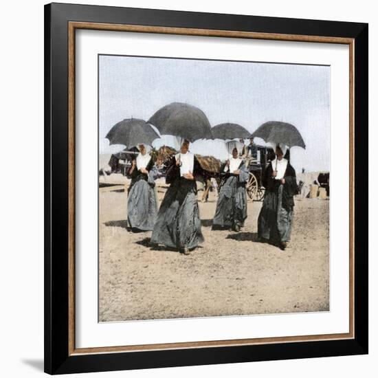 Sisters of Charity Arriving on Long Island, at Camp Wikoff During the Spanish-American War, 1898-null-Framed Giclee Print