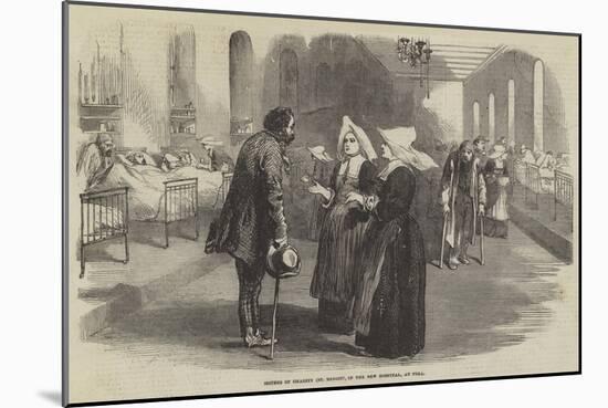 Sisters of Charity (St Benoit), in the New Hospital, at Pera-null-Mounted Giclee Print