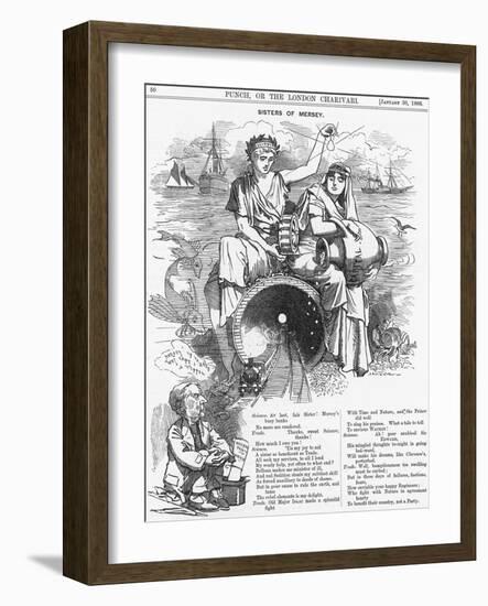 Sisters of Mersey, 1886-Edward Linley Sambourne-Framed Giclee Print