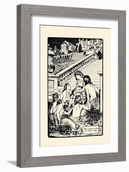 Sisters Visited Her Every Night-H.m. Brock-Framed Art Print