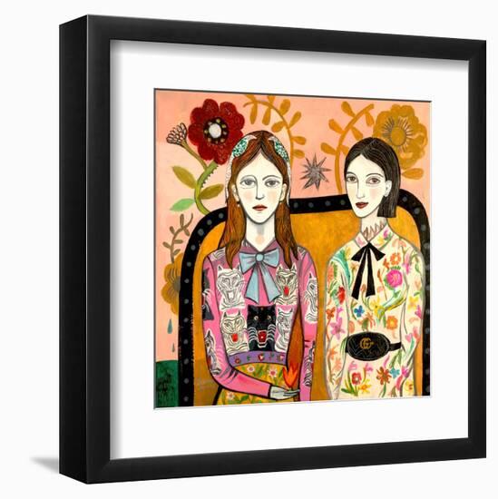 Sisters-Mercedes Lagunas-Framed Art Print
