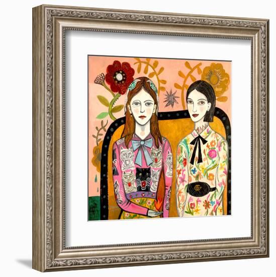 Sisters-Mercedes Lagunas-Framed Art Print