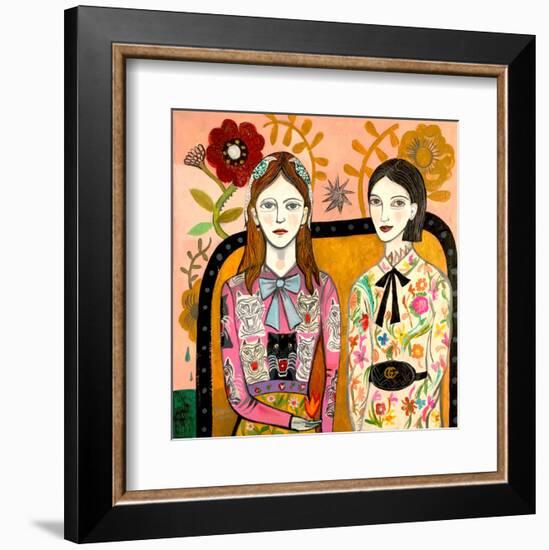 Sisters-Mercedes Lagunas-Framed Art Print