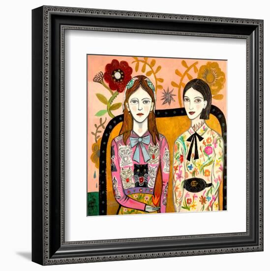 Sisters-Mercedes Lagunas-Framed Art Print