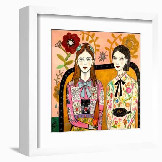 Sisters-Mercedes Lagunas-Framed Art Print