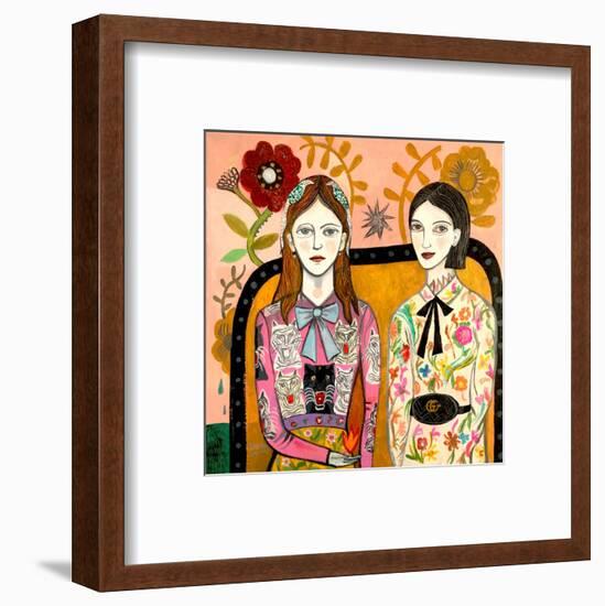 Sisters-Mercedes Lagunas-Framed Art Print