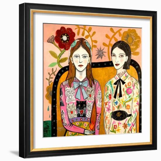 Sisters-Mercedes Lagunas-Framed Art Print