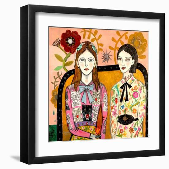 Sisters-Mercedes Lagunas-Framed Giclee Print